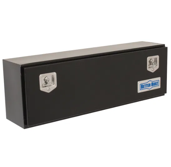 64210121 – BETTER BUILT Tool Box, Hi-Side Single Lid Powder Coated Black Steel 60 Inch Length x 12 Inch Width x 16 In...